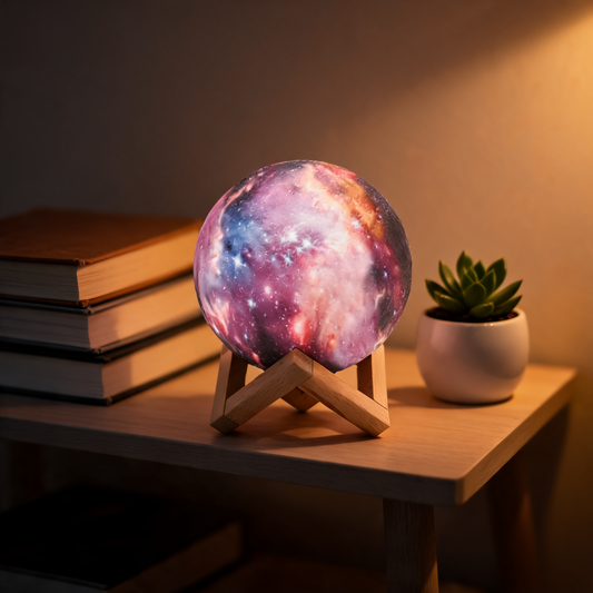 Glowspective Galaxy Lamp – 3D Moon Lamp with 16 Colors