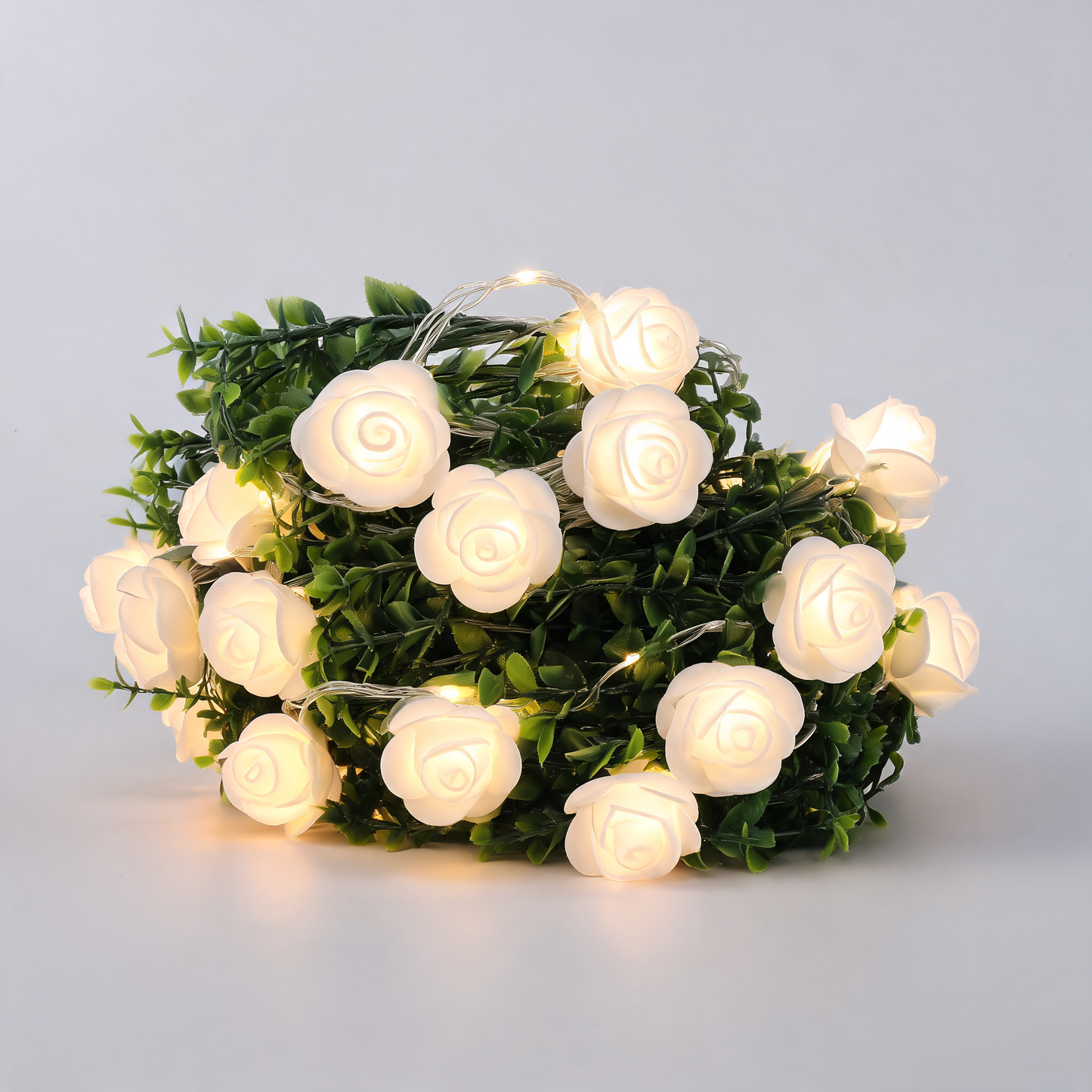 Glowspective Rozen Lichtslinger – Romantische LED Fairy Lights met Zijden Rozen