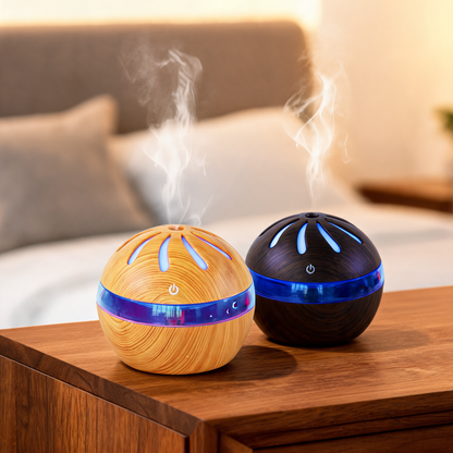 Glowspective Windmolen Aroma Diffuser – Luchtbevochtiger met LED-sfeerlicht