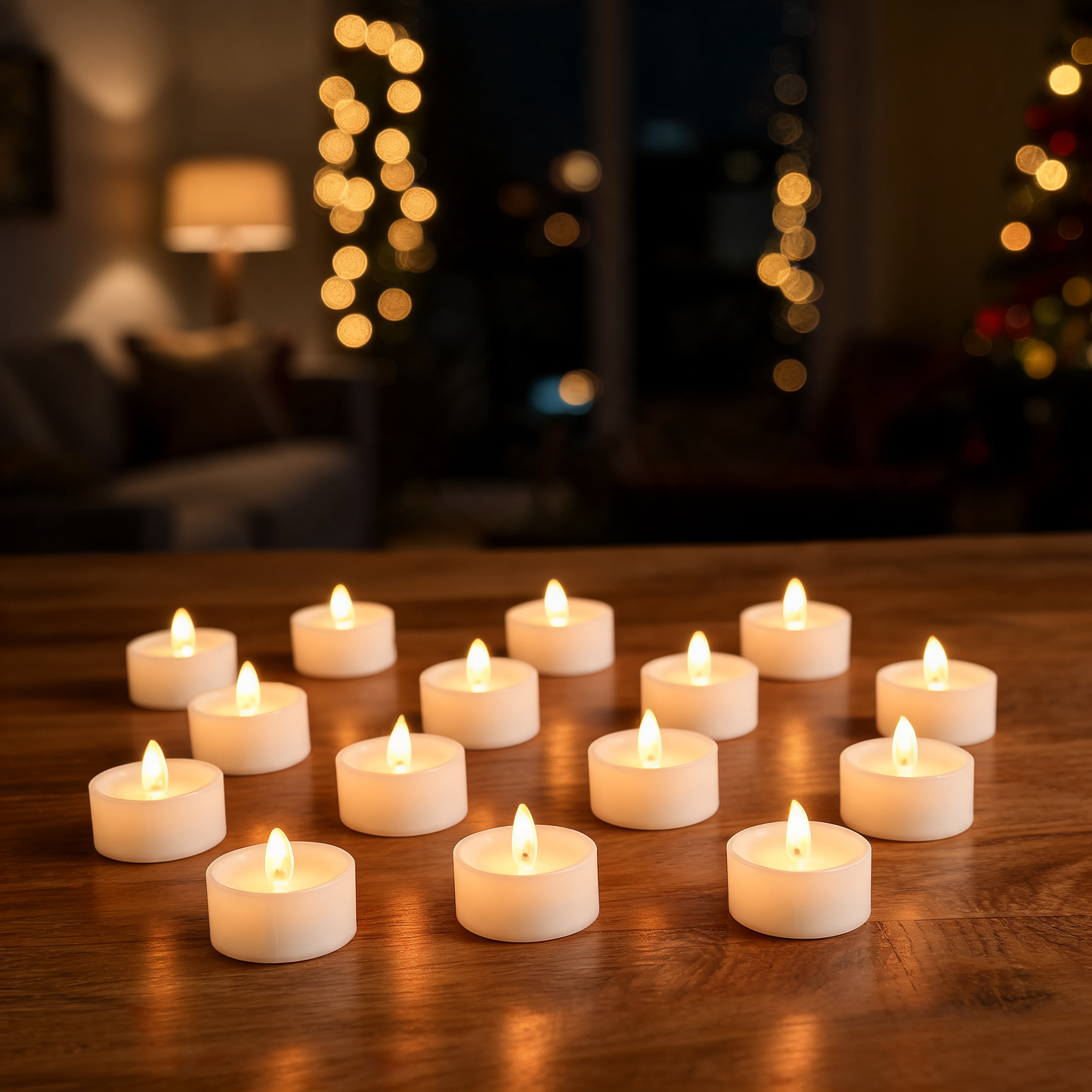 Glowspective LED Waxinelichtjes (12 stuks) – Vlamloze Flikkerkaarsen op Batterij