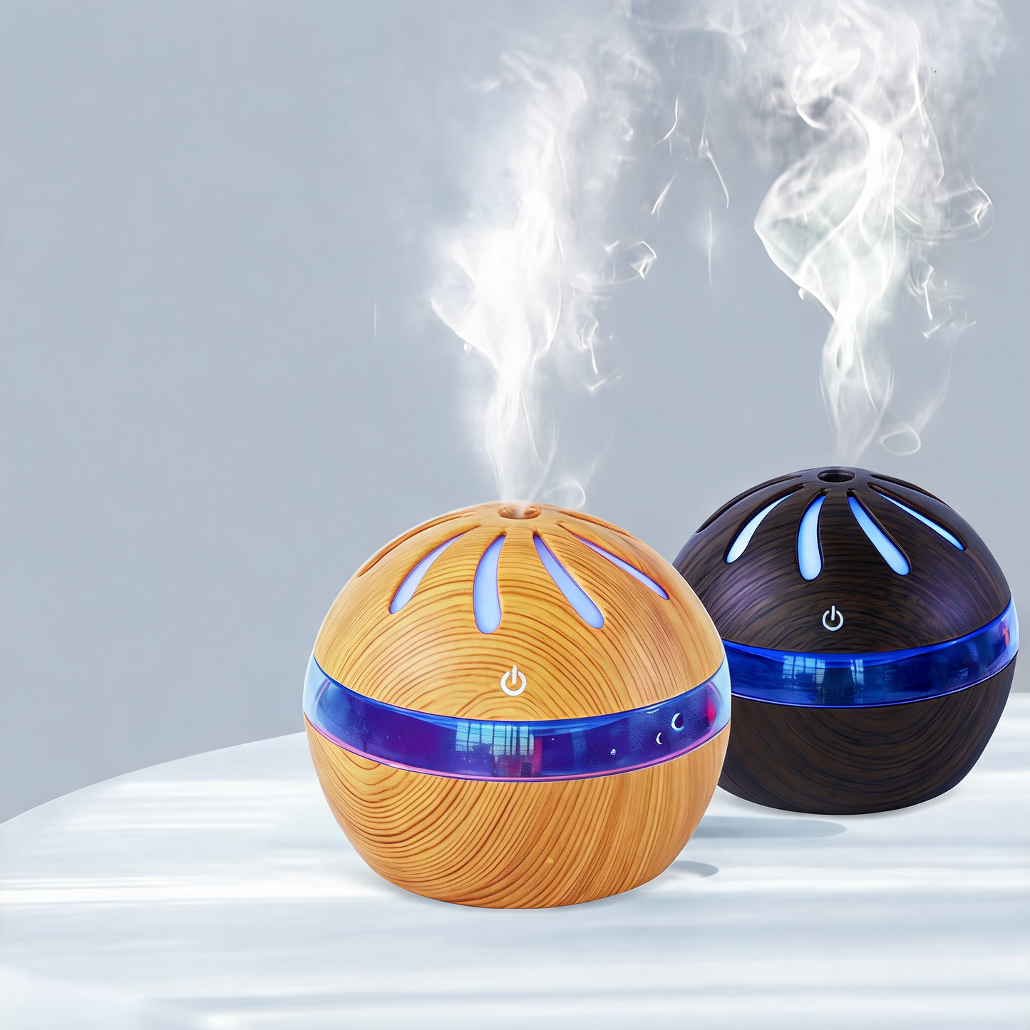 Glowspective Windmolen Aroma Diffuser – Luchtbevochtiger met LED-sfeerlicht
