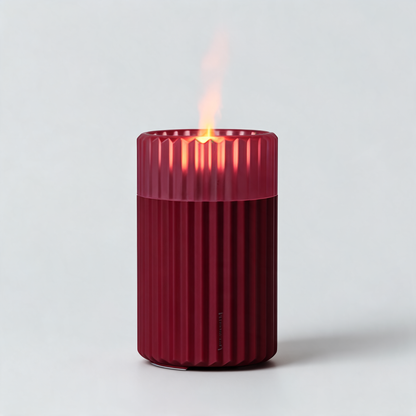 Glowspective Vlam Aroma Diffuser – Luchtbevochtiger met Vlameffect & Nachtlampje