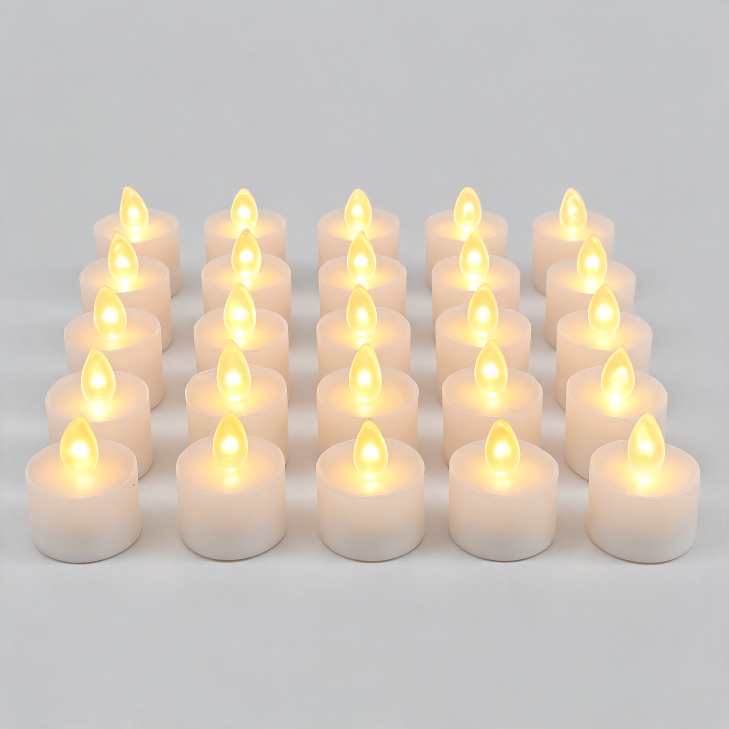 Glowspective LED Waxinelichtjes (12 stuks) – Vlamloze Flikkerkaarsen op Batterij